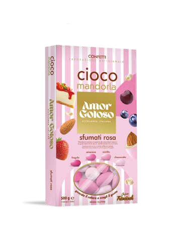 CONFETTI TRIOCIOCK SFUMATI ROSA GR.500            