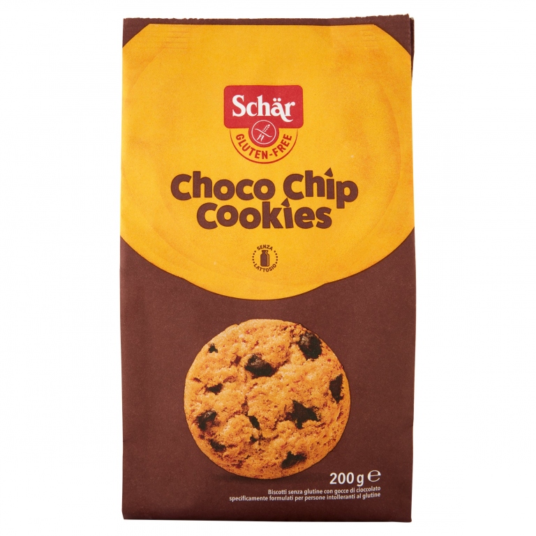 BISC.SCHAR COOKIES CHOCO CHIP GR.200 S/GLUTINE    