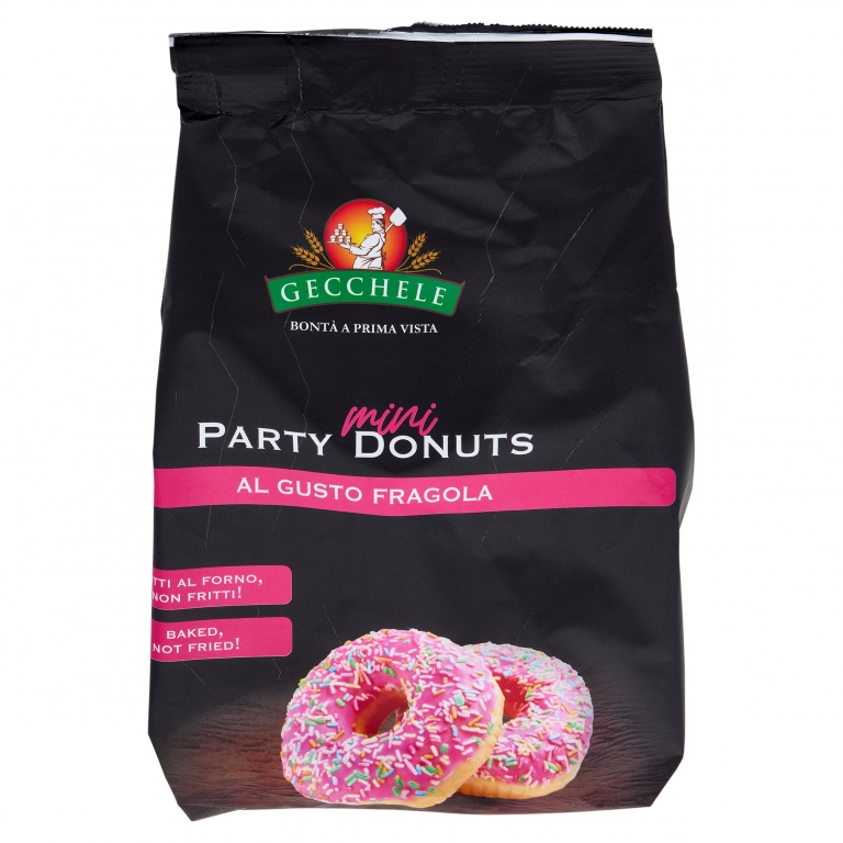 GECCHELE PARTY MINI DONUTS FRAGOLA GR.200         