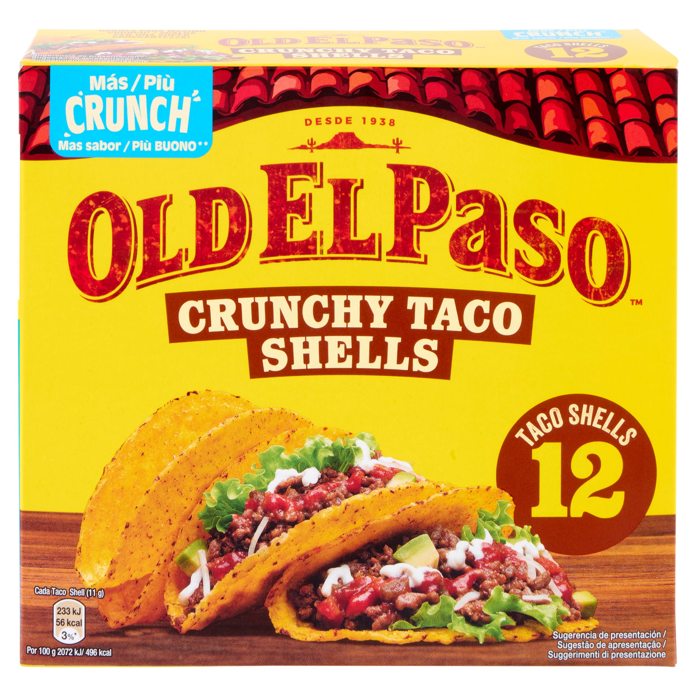 OLD EL PASO 12 TACO SHELLS GR.135                 