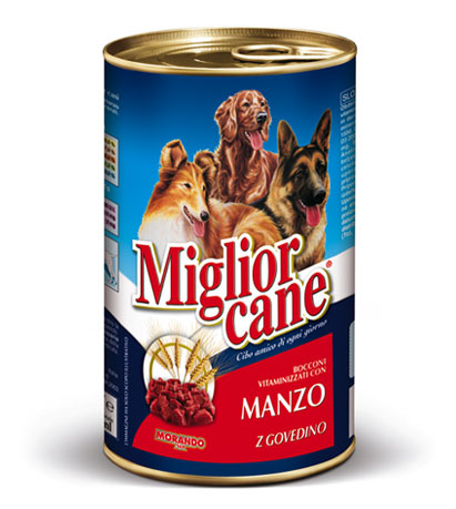 MORANDO CANE LATTINA KG.1,25 MANZO                