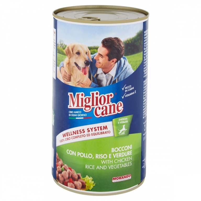 MORANDO CANE LATTINA KG.1,25 POLLO/RISO/VERDURE   
