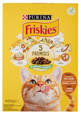 FRISKIES GATTO SECCO GR.400 POL/TAC/OLIVE         