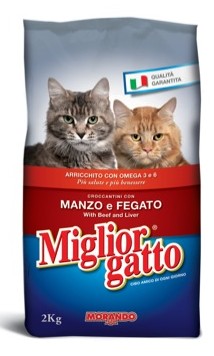 MORANDO GATTO CROCCHETTE KG.2 MANZO/FEGATO ADULT  