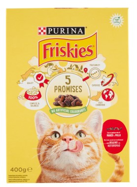 FRISKIES GATTO SECCO GR.400 MANZO/POLLO           