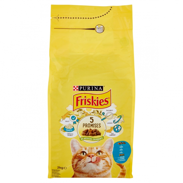 FRISKIES GATTO SECCO KG.2 TONNO VERDURE           