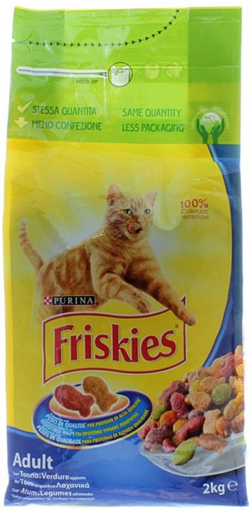 FRISKIES GATTO SECCO KG.2 TONNO VERDURE           