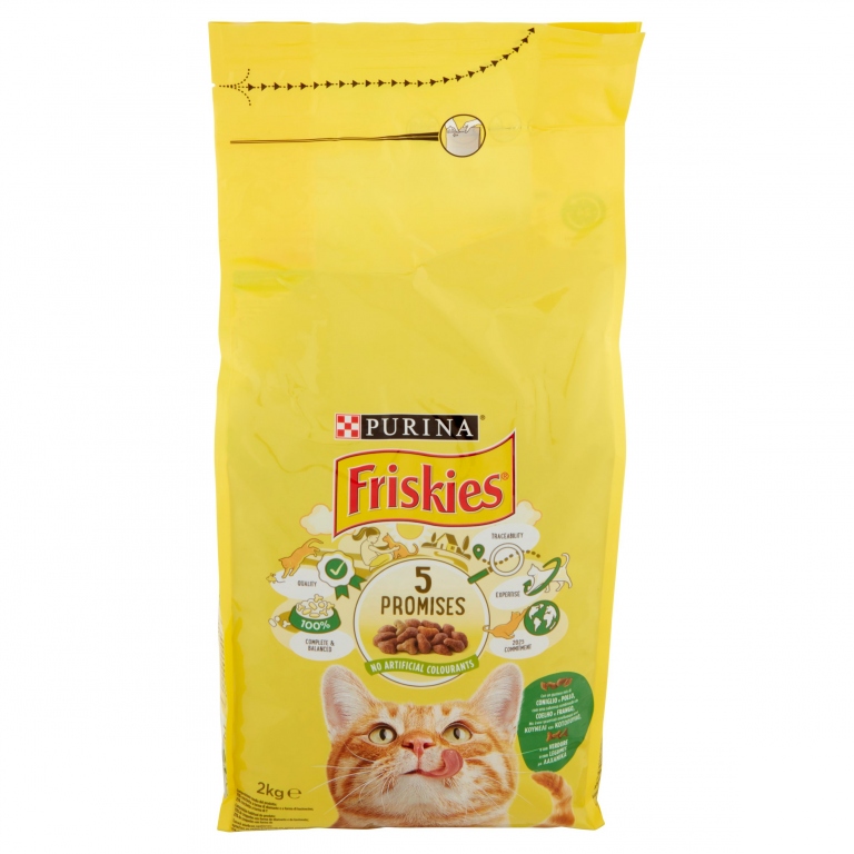 FRISKIES GATTO SECCO KG.2 CON/POL/VERD            