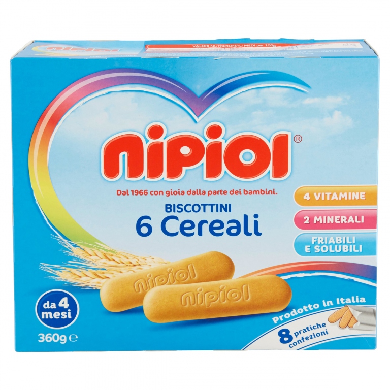 BISC. NIPIOL 6 CEREALI GR360                      