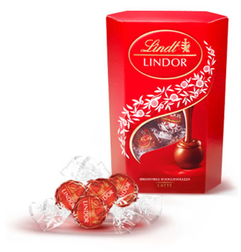 LINDT CORNET LINDOR LATTE GR.200                  