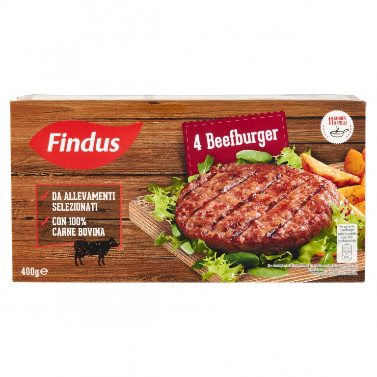 4 BEEFBURGER GR.400 FINDUS                        