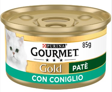 GOURMET GOLD PATE'GR.85 CONIGLIO                  