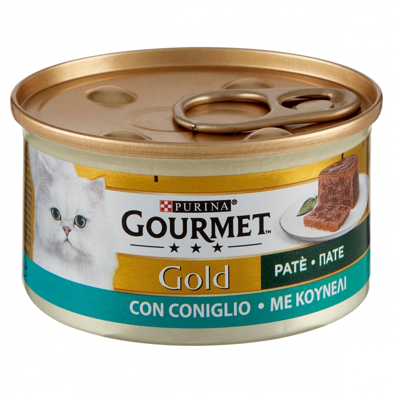 GOURMET GOLD PATE'GR.85 CONIGLIO                  