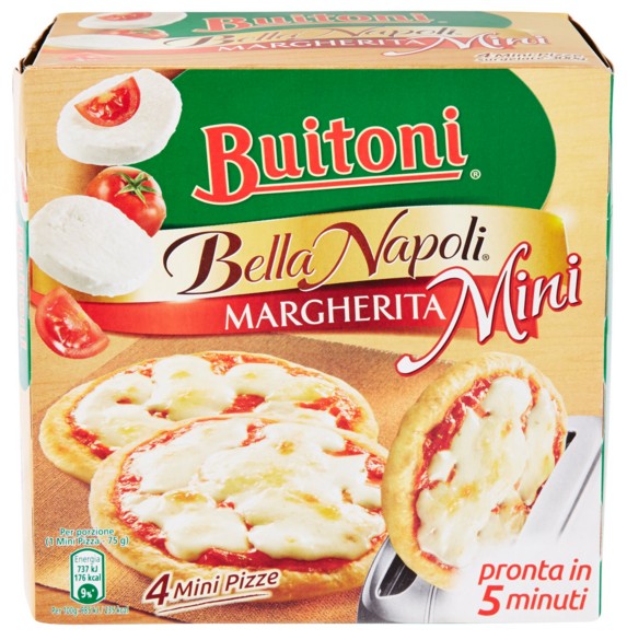 PIZZA BUITONI BELLA NAPOLI MARGHERITA MINI G300   