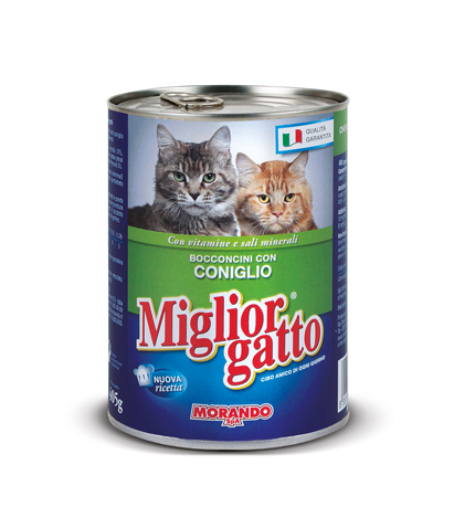 MORANDO GATTO LATTINA GR.405 CONIGLIO             