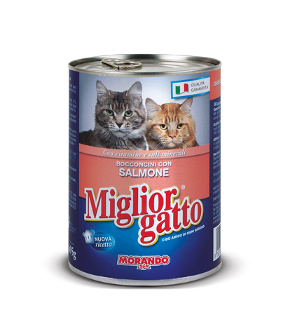 MORANDO GATTO LATTINA GR.405 SALMONE              