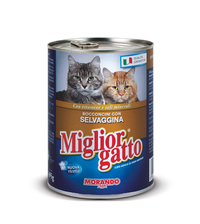 MORANDO GATTO LATTINA GR.405 SELVAGGINA           