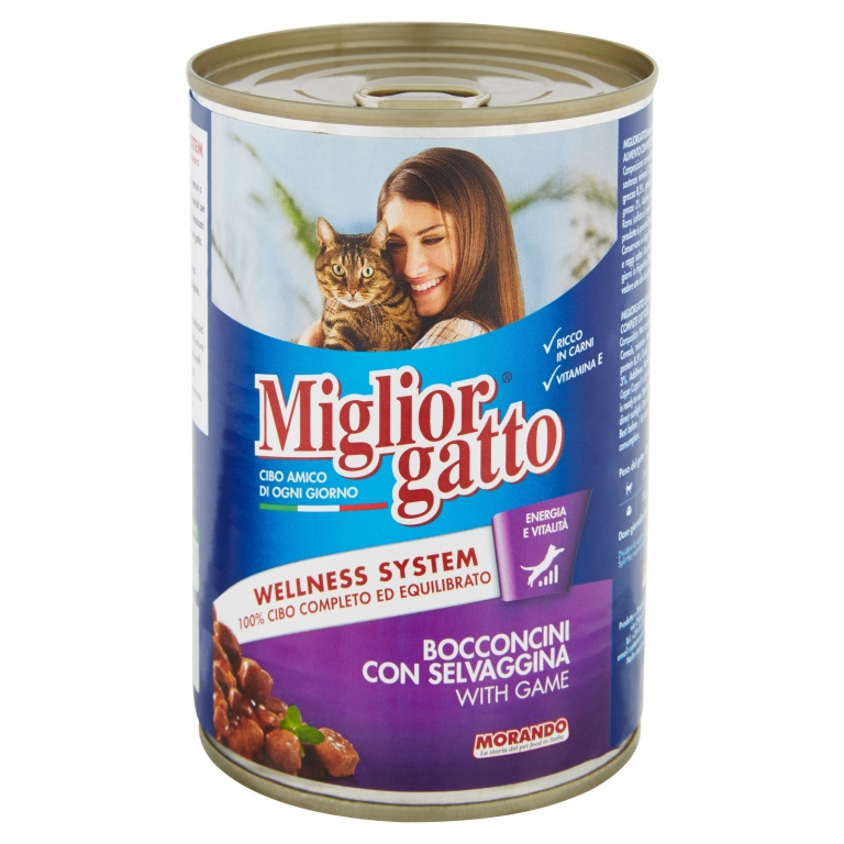 MORANDO GATTO LATTINA GR.405 SELVAGGINA           