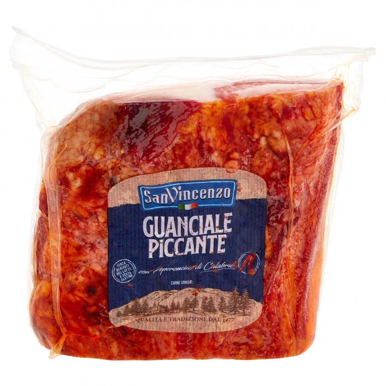GUANCIALE S.VINCENZO PICCANTE AL KG.              
