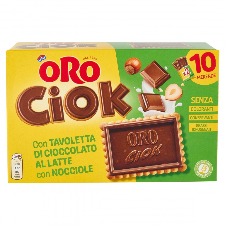 ORO CIOK SAIWA NOCCIOLA GR.250(GR.20X10)          