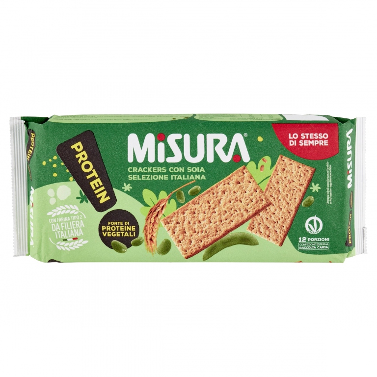 CRACKERS MISURA PROTEIN SOIA GR.400               