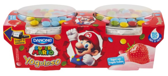 DANONE YOGOLOSO SUPERMARIO FRAGOLA GR.110X2       