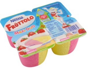 FRUTTOLO MAXIDUO FRAGOLA FIORDILATTE 4X100GR      