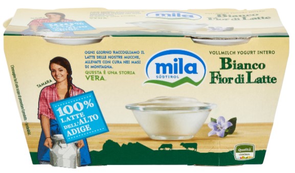 YOGURT MILA SENZA LATTOSIO BANANA GR.125X2