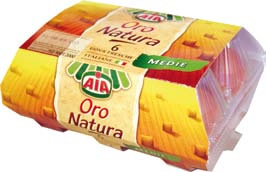 UOVA AIA MEDIE ORO NATURA X6 GABBIA               