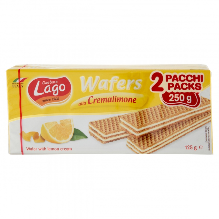 WAFER LAGO GR.125X2 LIMONE PAC/DOP.               
