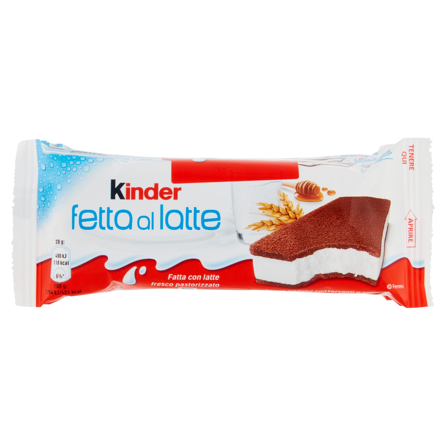 FERRERO KINDER FETTA AL LATTE T5X8                