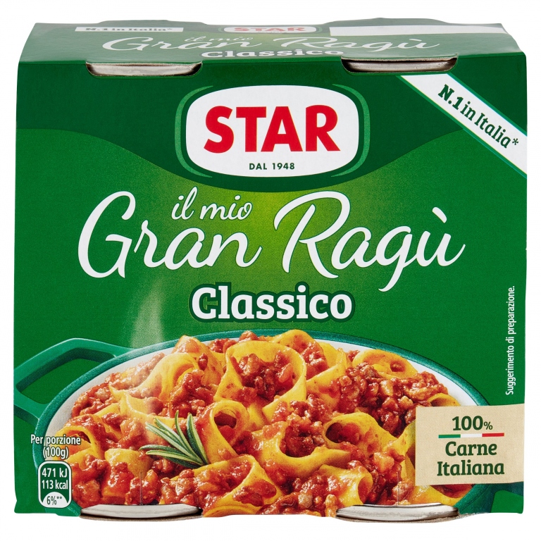 STAR GRAN RAGU'CARNE GR180X2                      