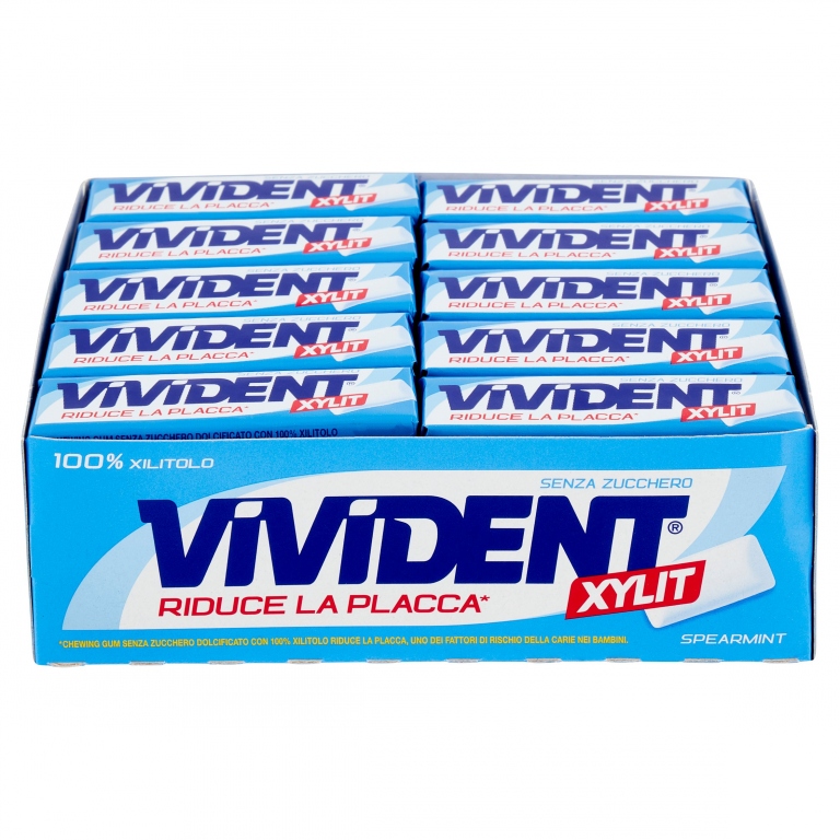 VIVIDENT XYLIT CONFETTI SPEARMINT X40             