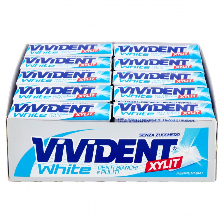 VIVIDENT XYLIT CONFETTI WHITE STICKX40            