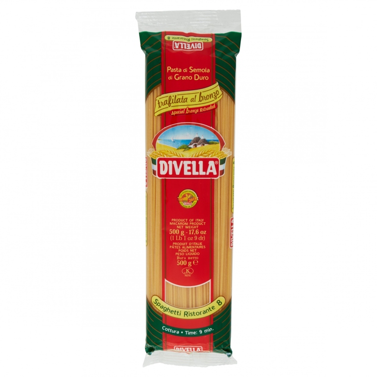 PASTA DIVELLA N.8 SPAGHETTI BRONZO GR500          