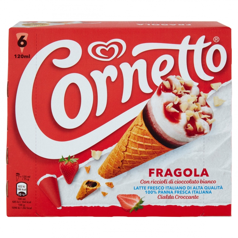 CORNETTO FRAGOLA ALIDA NEW X5 G450                