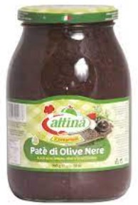 PATE' DI OLIVE NERE ATTINA' GR.1062               