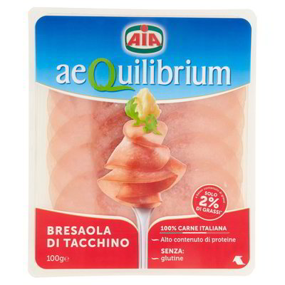 AIA AEQUILIBRIUM BRESAOLA DI TACCHINO.GR.100      