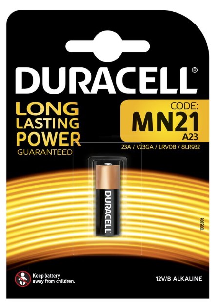 DURACELL BATTERIA MN21 12VOLT (CANCELLO-MACCHINA) 