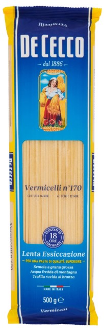 PASTA DE CECCO VERMICELLI N.170 GR500             