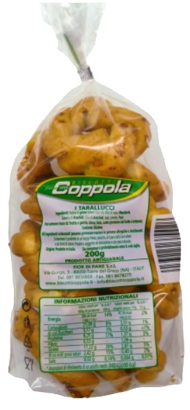 TARALLINI COPPOLA C/MANDORLE GR200                