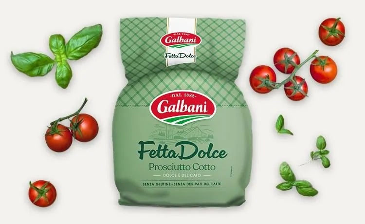 PROSC.COTTO FETTA DOLCE GALBANI AL KG.            