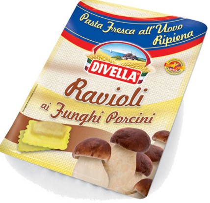 RAVIOLI FRESCHI DIVELLA AI FUNGHI GR.250          