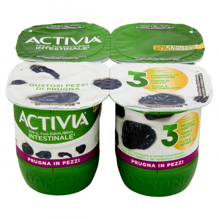 ACTIVIA PRUGNE IN PEZZI GR.125X4                  