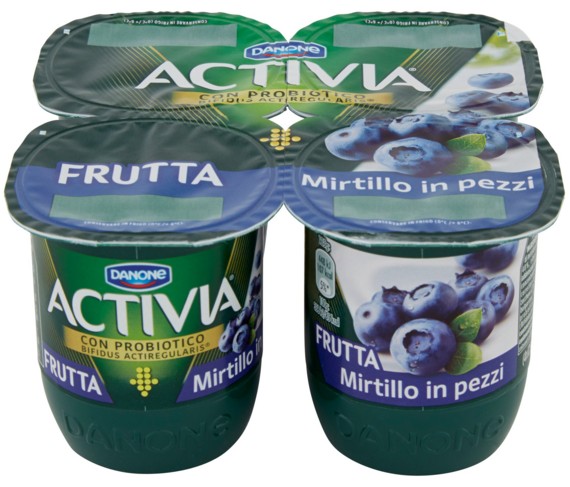 ACTIVIA MIRTILLI IN PEZZI GR.125X4                