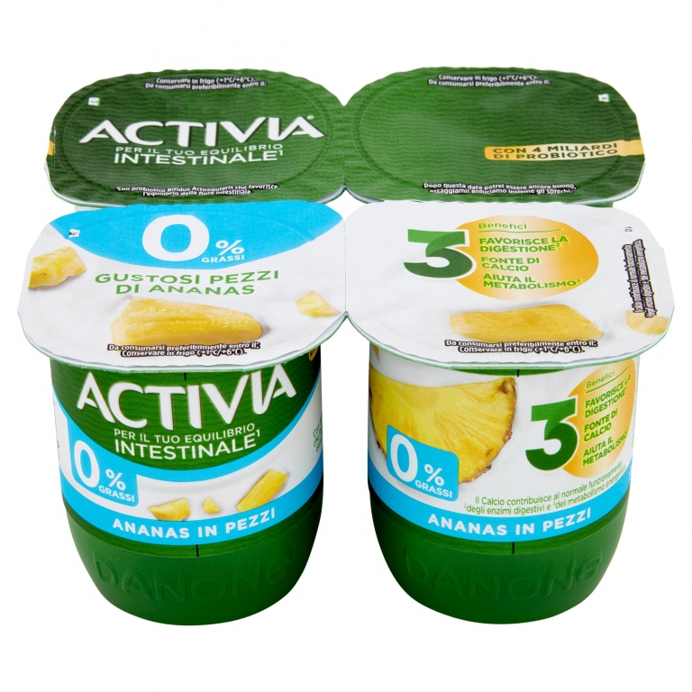 ACTIVIA 0% ANANAS GR.125X4                        