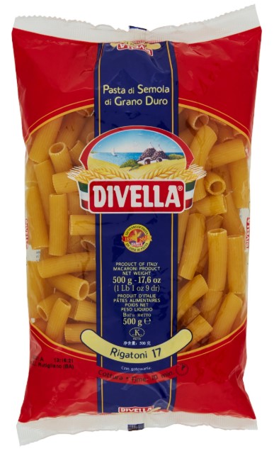 PASTA DIVELLA N.17 RIGATONI GR.500                