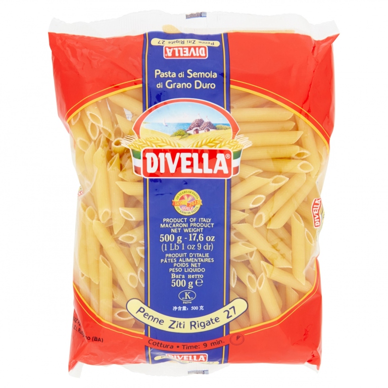 PASTA DIVELLA N.27 PENNE ZITI RIG.GR.500          