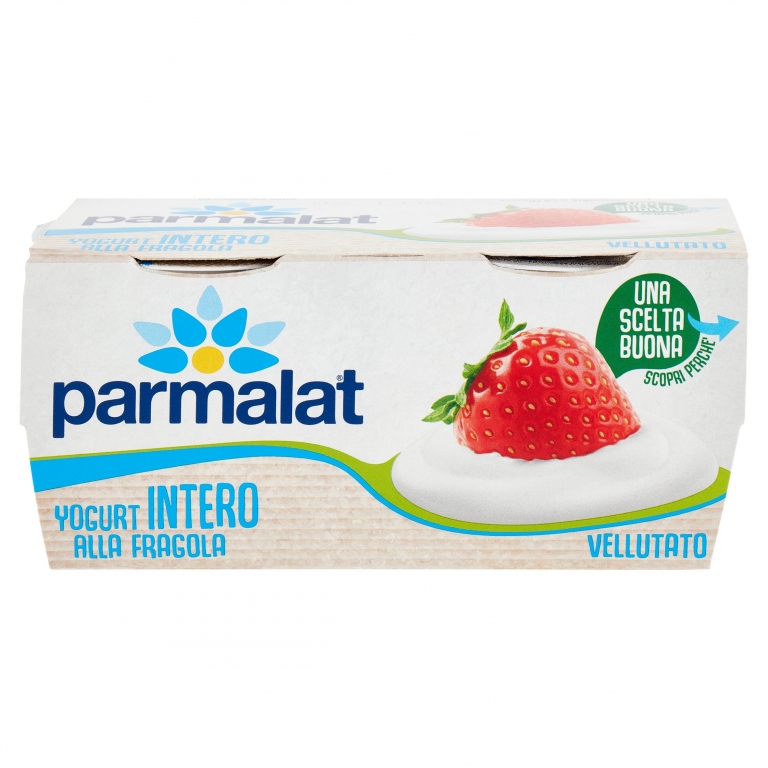 YOGURT PARMALAT FRAGOLA GR.125X2 VELLUTATO        