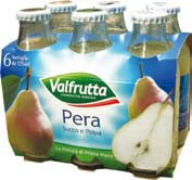 SUCCHI VALFRUTTA PERA ML.125X6                    